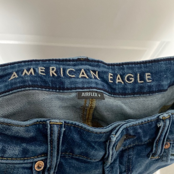 Blue American Eagle Men’s Ripped Skinny Jeans Size 31x32 Barely Worn - Picture 8 of 10